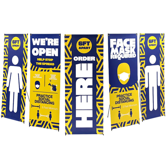 24 x 62 in. X Banner Stand 5-Pack